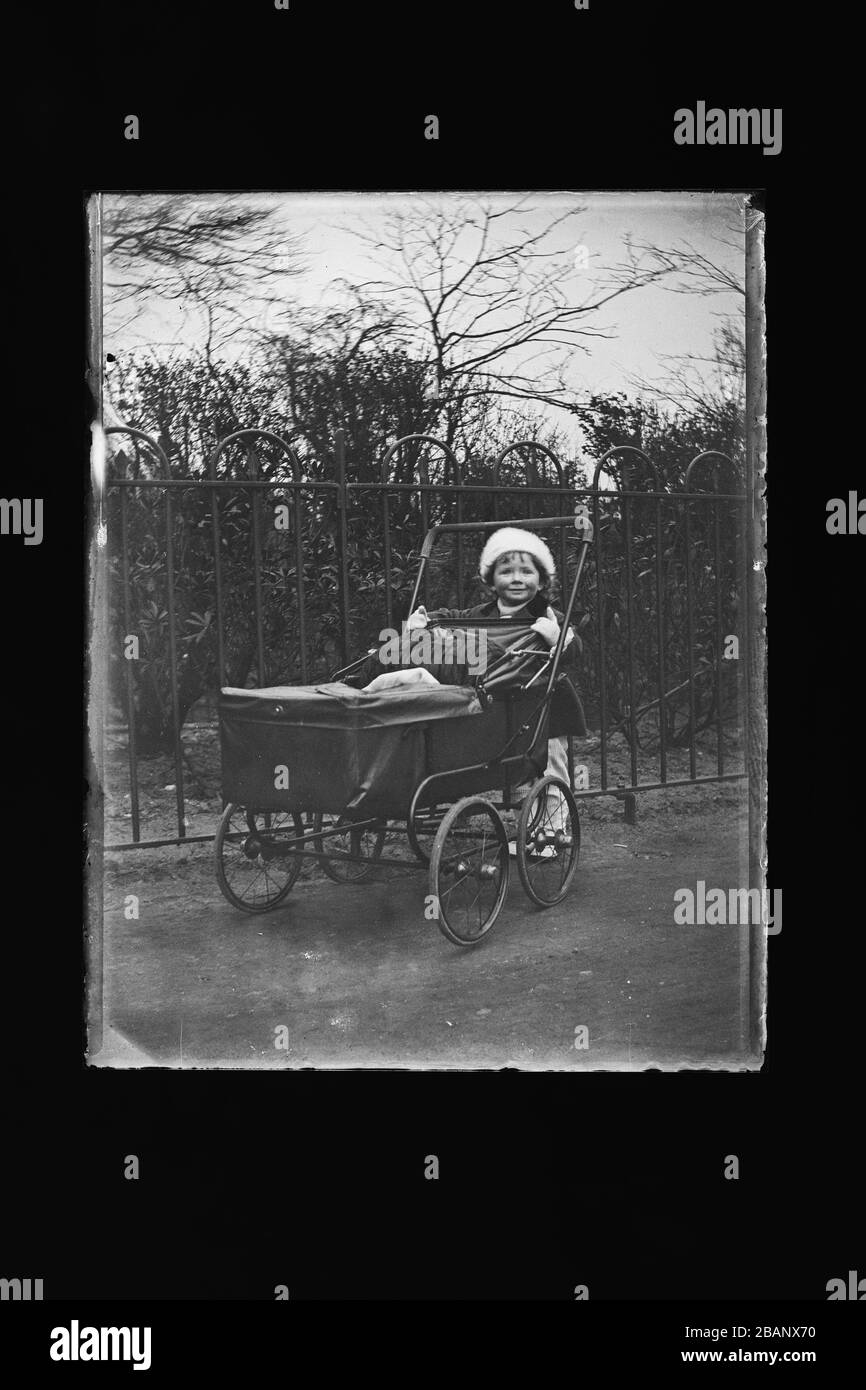 Plate Glass Negative Shown In Positive Stock Photo Alamy
