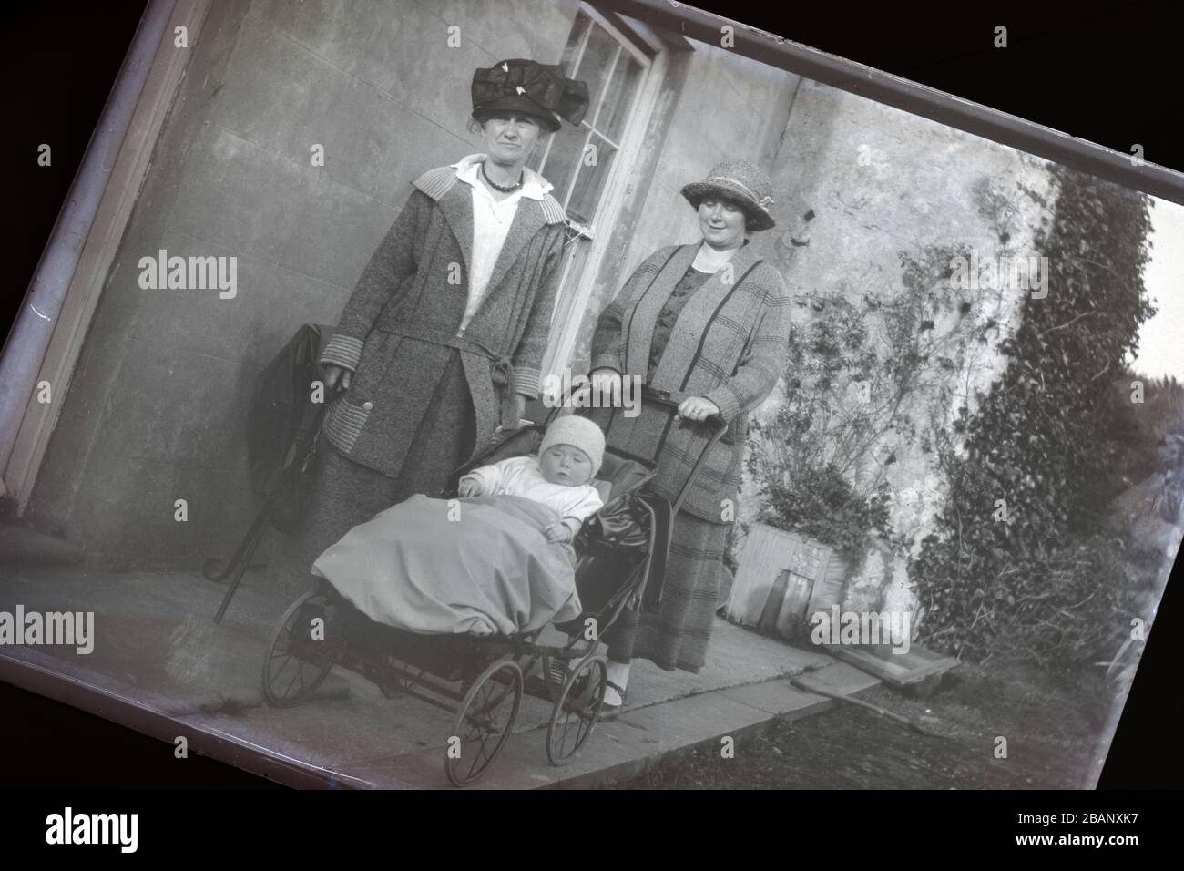 Plate Glass Negative Shown In Positive Stock Photo Alamy