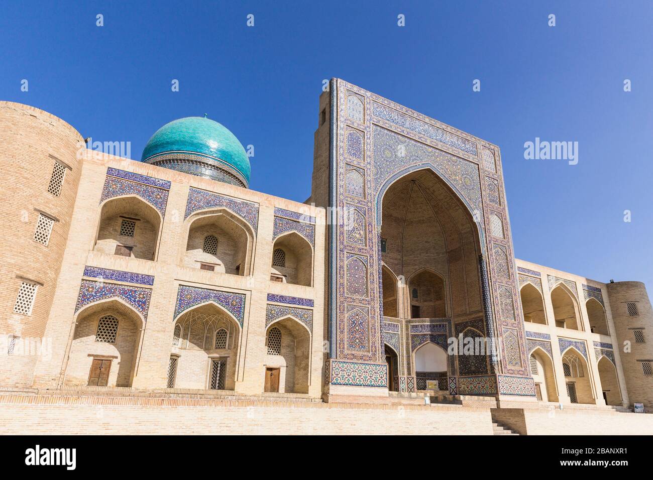Madrasa Mir-i Arab, or  Mir Arab Madrasah, Bukhara, Buchara, Uzbekistan, Central Asia, Asia Stock Photo
