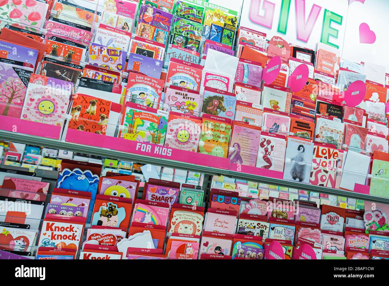 Miami Florida,Midtown,Target,discount department store,display case sale,greeting cards,FL110116018 Stock Photo