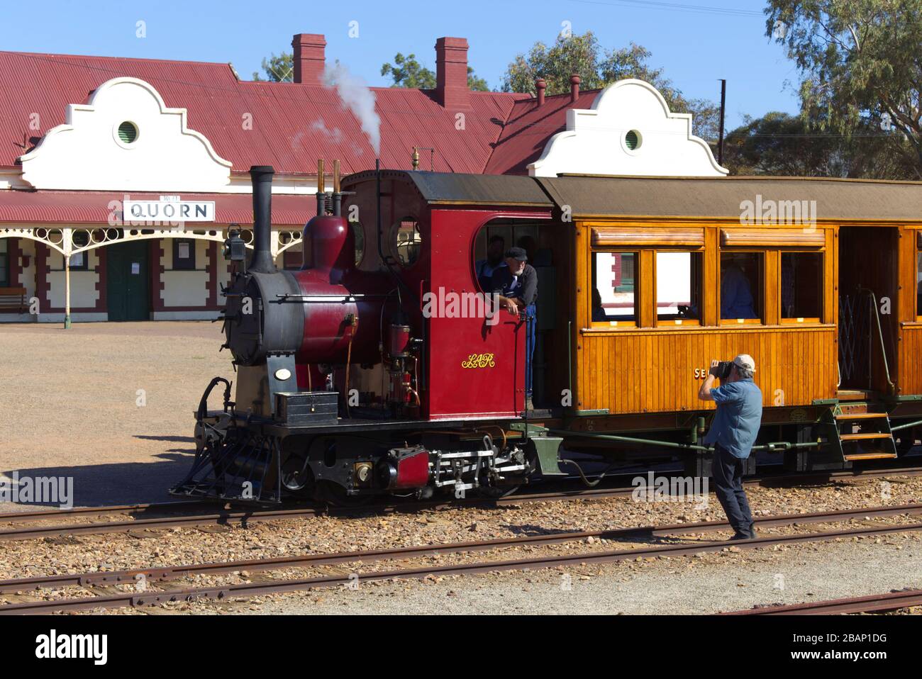 The unique "Coffee Pot" a heritage rail steam motor coach is the last