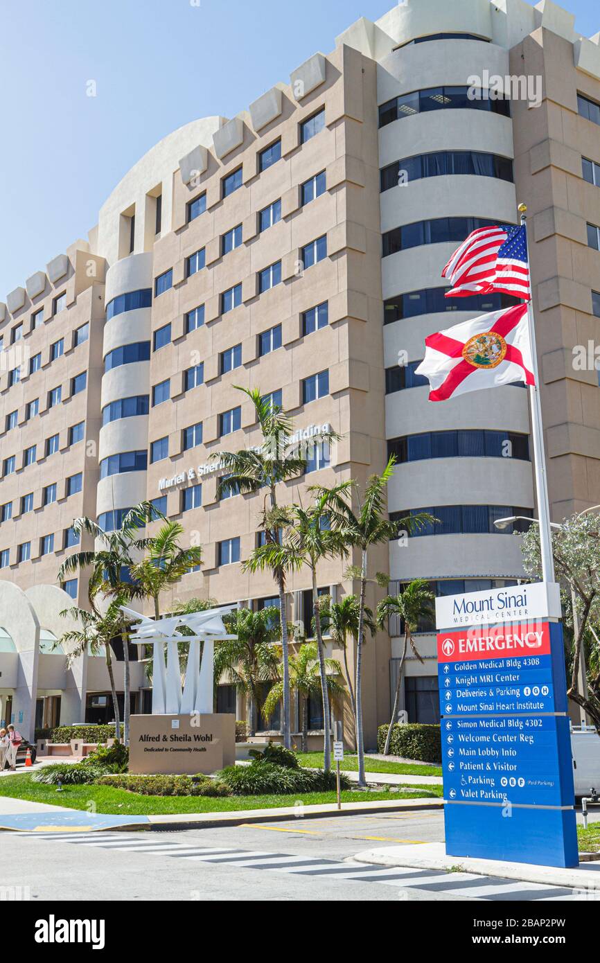 Miami Beach Florida,Mount Sinai Medical Center,hospital,healthcare,building,FL110228001  Stock Photo - Alamy
