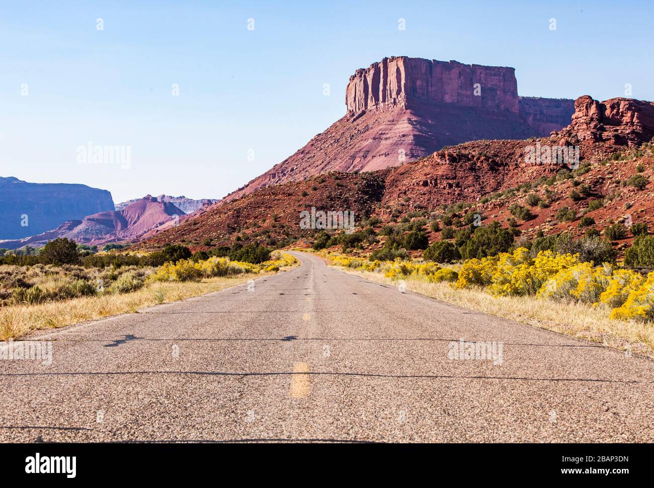 Perriott Mesa As Seen From The La Sal Mountain Loop Road In Castle Valley Utah Stock Photo Alamy