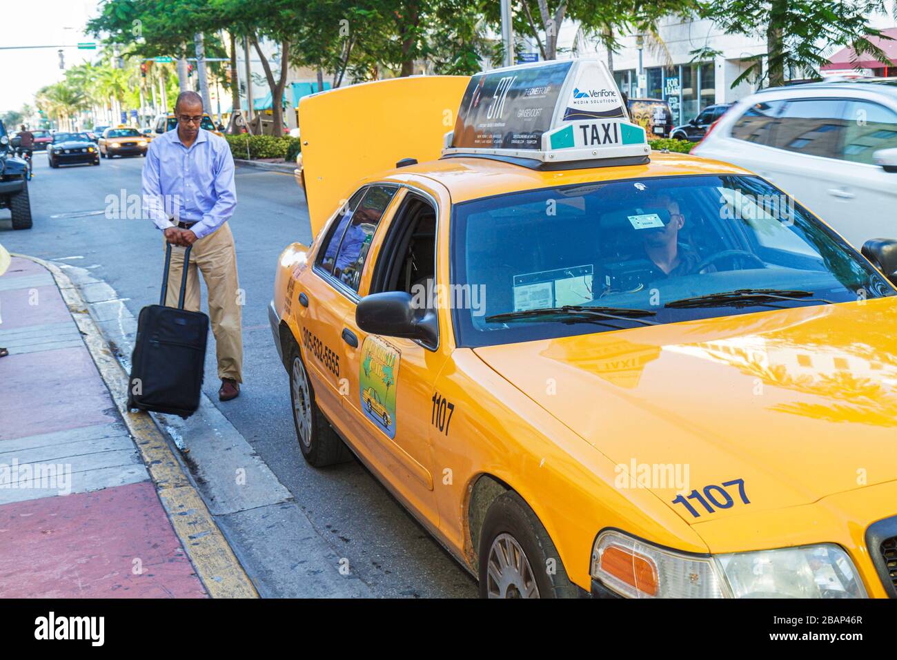 Miami Beach Florida,Washington Avenue,taxi,taxis,cab,cabs,Black man men male adult adults