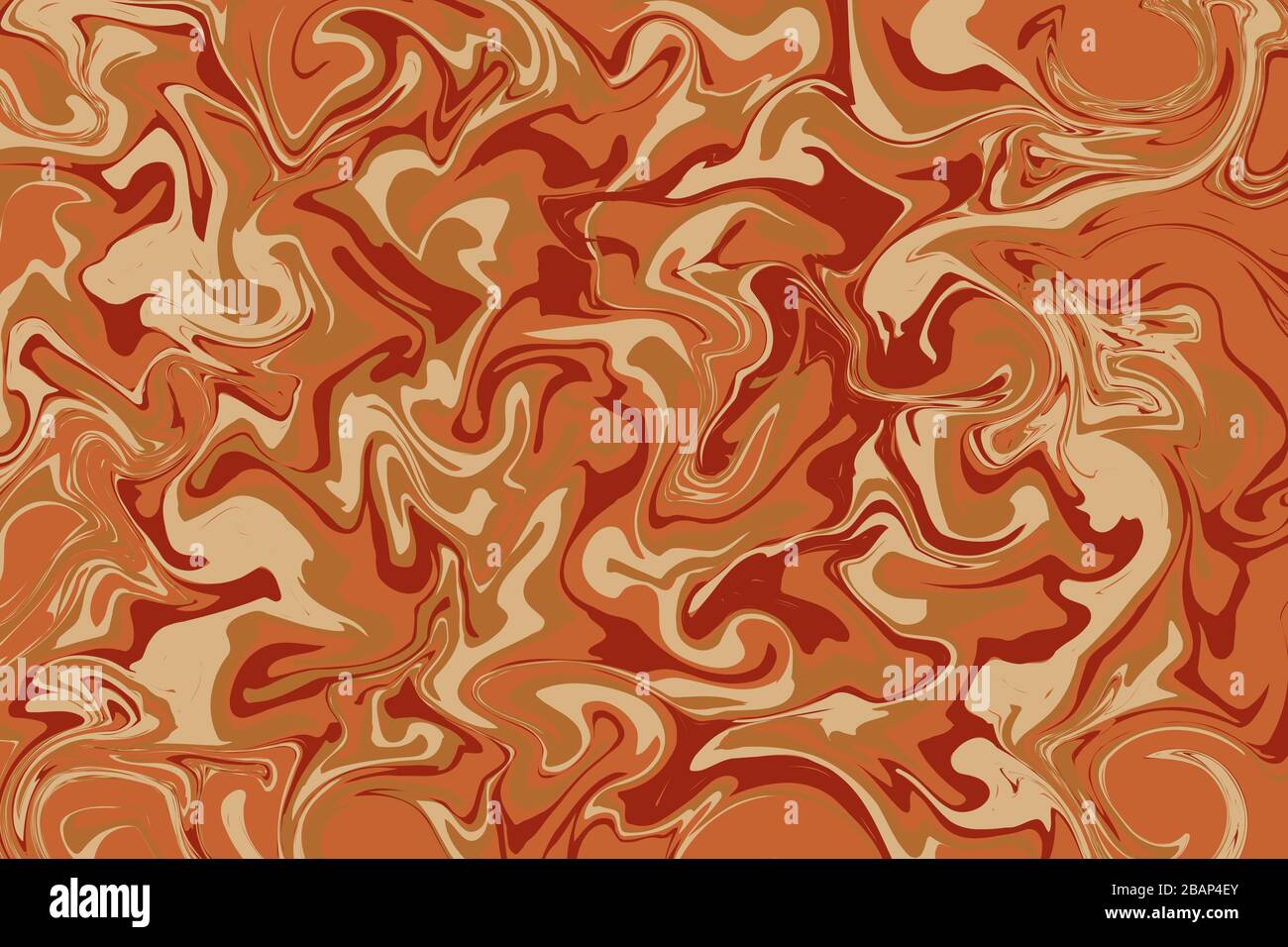 Marble textured in brown, orange, red color background (Vector) Stock Vector