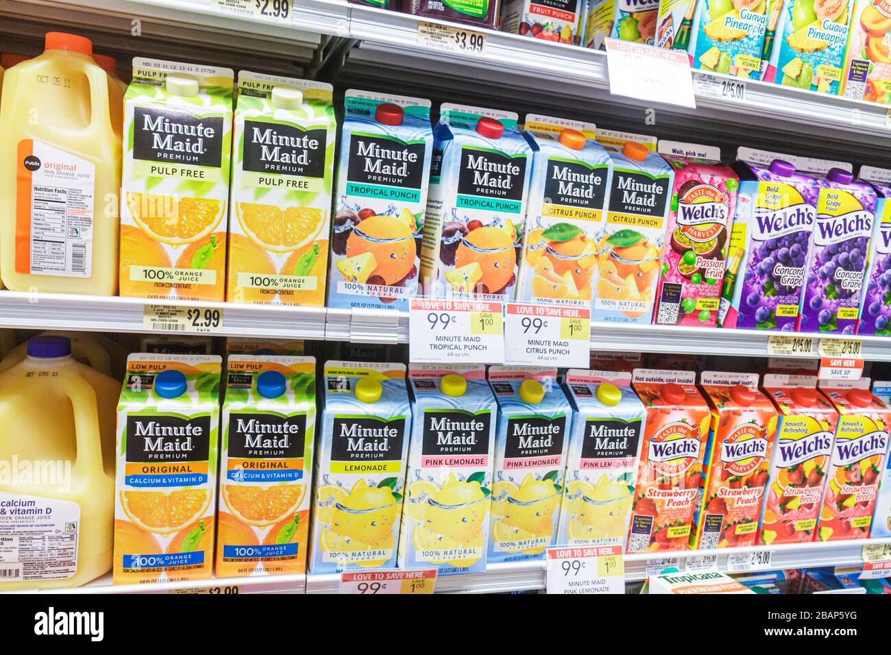 Display Fruit Juices In Supermarket High Resolution Stock Photography And Images Alamy