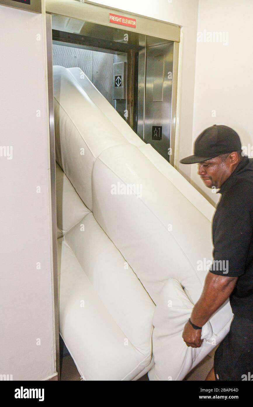 Miami Beach Florida,Macy's,driver,deliveryman,furniture,mover,recliner
