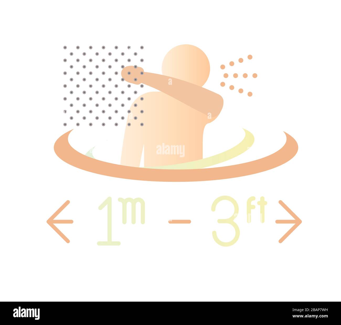 Sneeze - Use Tissue while Sneezing  - Icon as EPS 10 File Stock Vector