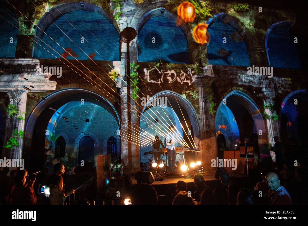 Jerusalem Festival of Light Culture of Israel Stock Photo Alamy