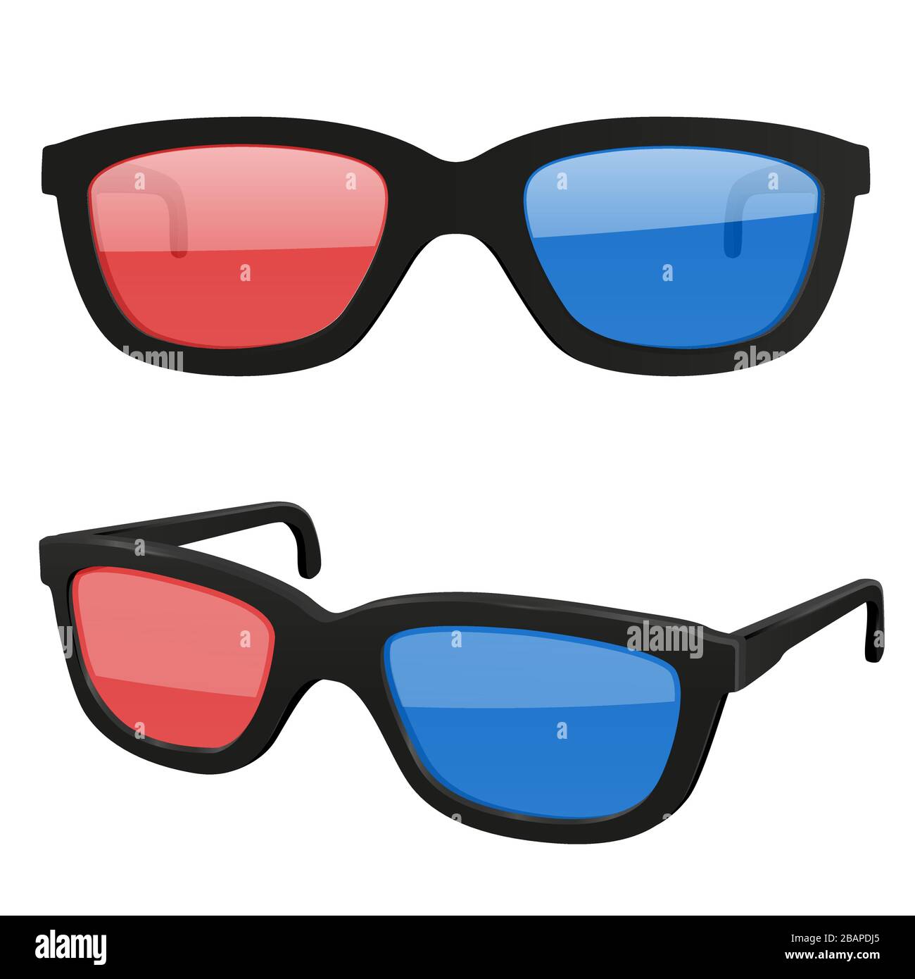 3d movie glasses Stock Vector Image & Art Alamy