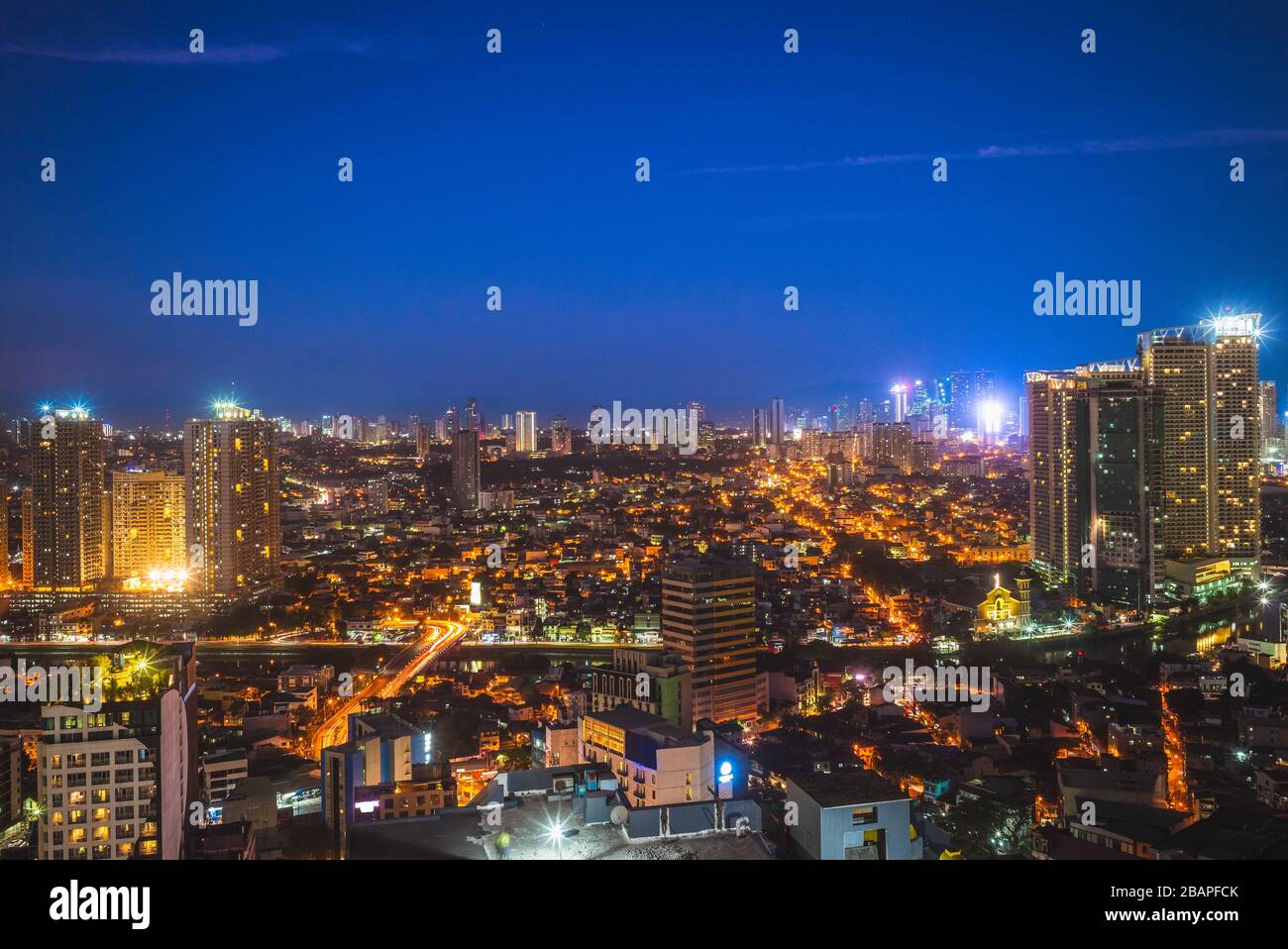 skyline of makati in manila, philippines Stock Photo