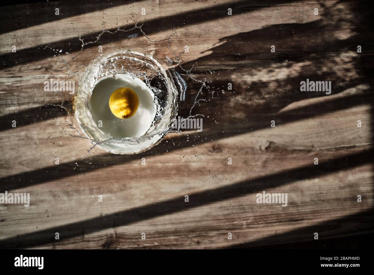 Lemon Splash Stock Photo