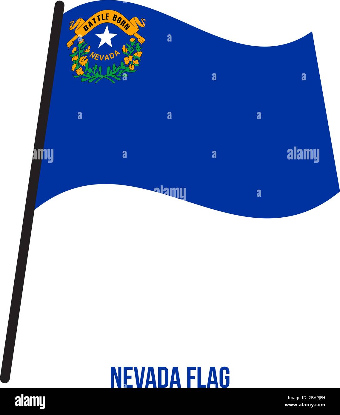 Nevada waving flag hires stock photography and images Alamy