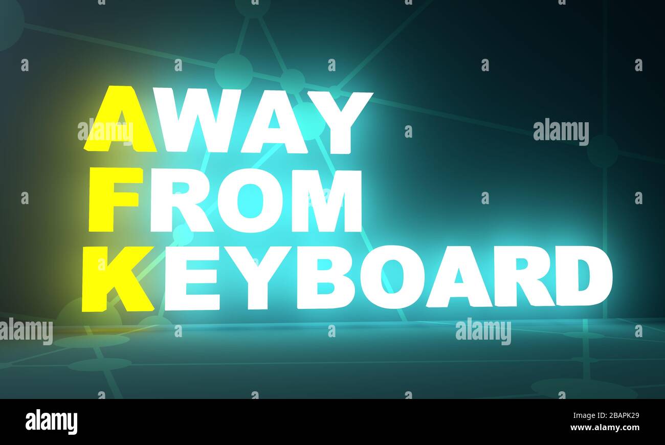 Away From Keyboard Stock Photo