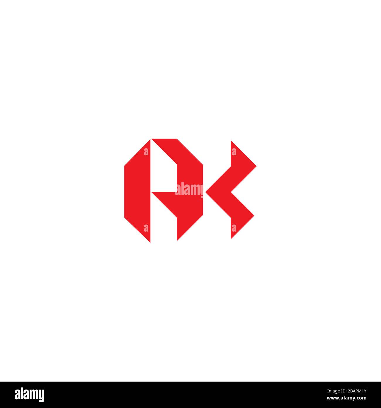 Initial Letter ak logo or ka logo vector design template Stock Vector