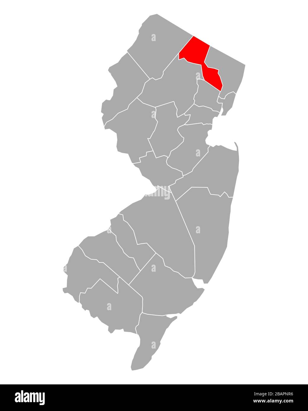 Map of Passaic in New Jersey Stock Photo Alamy