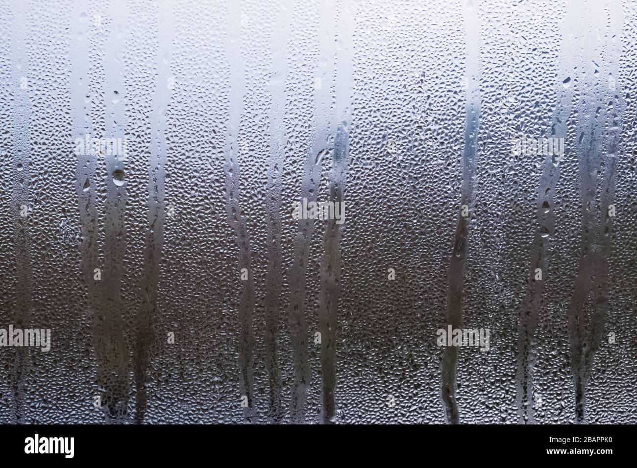 Background with water drops on glass Stock Photo