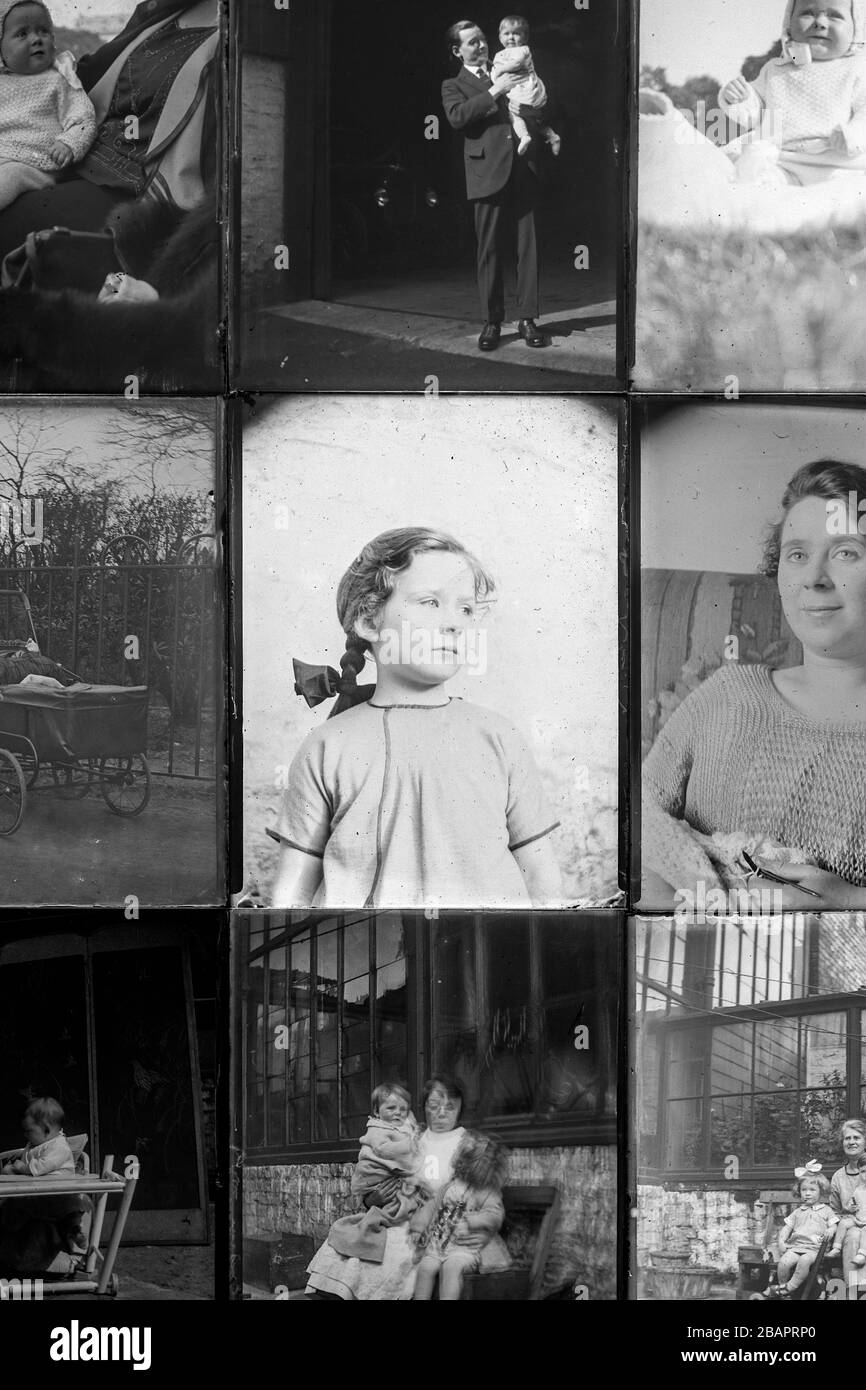 Plate Glass Negative Shown In Positive Stock Photo Alamy