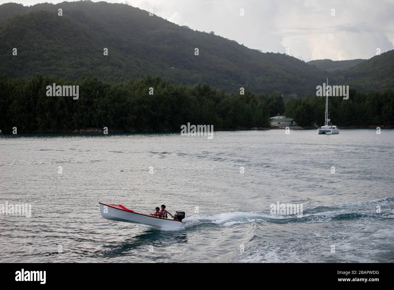 Scene from the Seychelles Stock Photo - Alamy