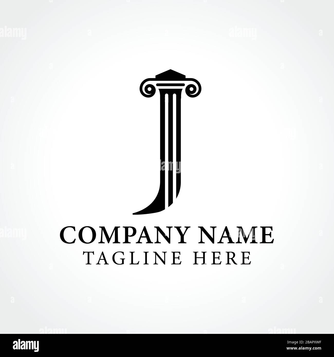 Attorney & Law Letter J Logo With Creative Modern Vector Template. Law ...