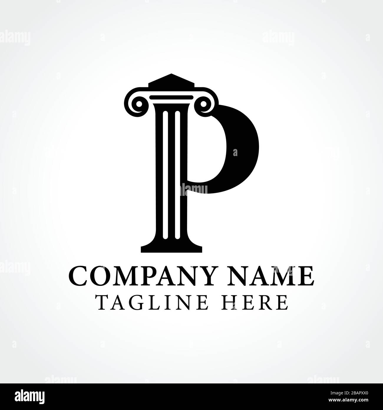 Letter p logo Black and White Stock Photos & Images - Alamy