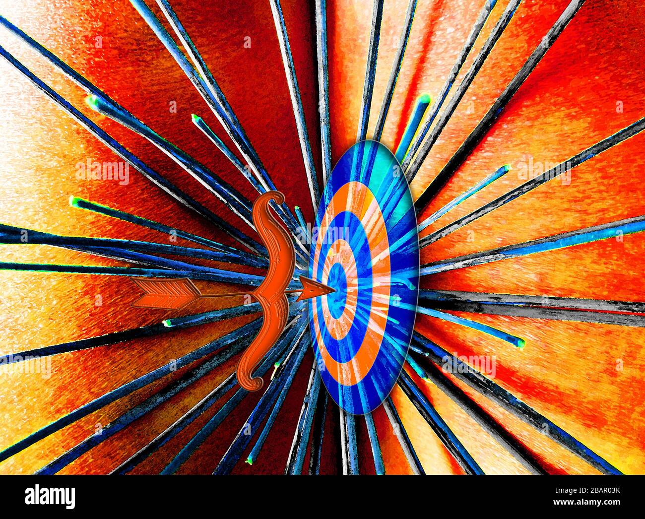 target goal board shaped abstract graphic artwork Stock Photo Alamy