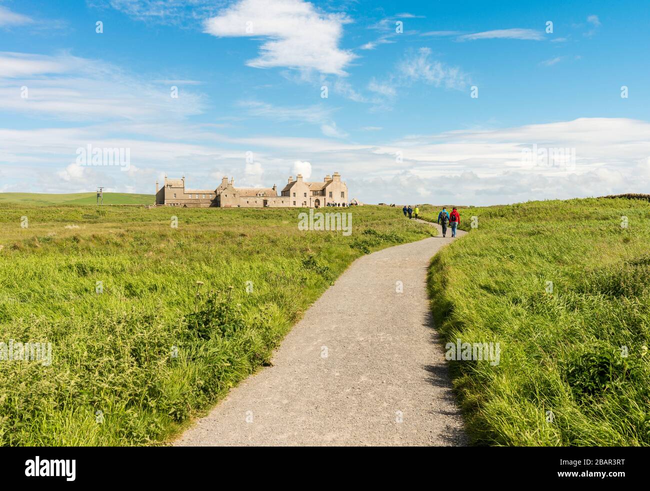 Skaill House is an historic former manor house on Mainland, Orkney, near the Skara Brae Neolithic settlement.  Scotland, UK. Stock Photo
