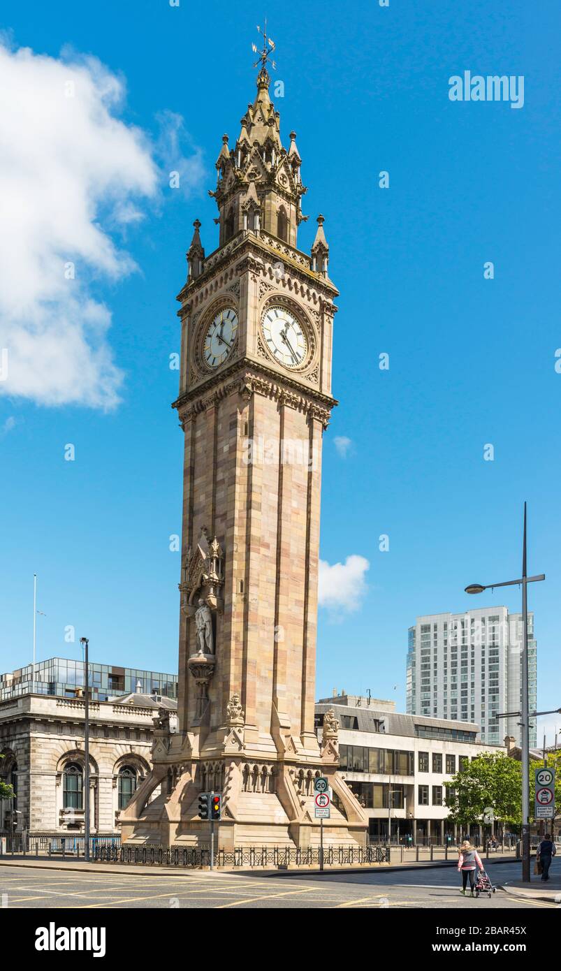 The leaning Albert Memorial Clock tower is a prominent landmark in