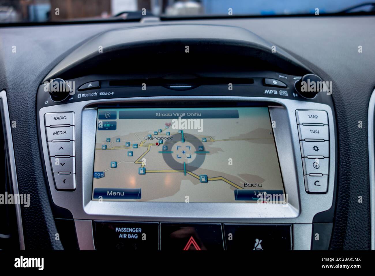 OEM navigation display unit inside dashboard,professional big display