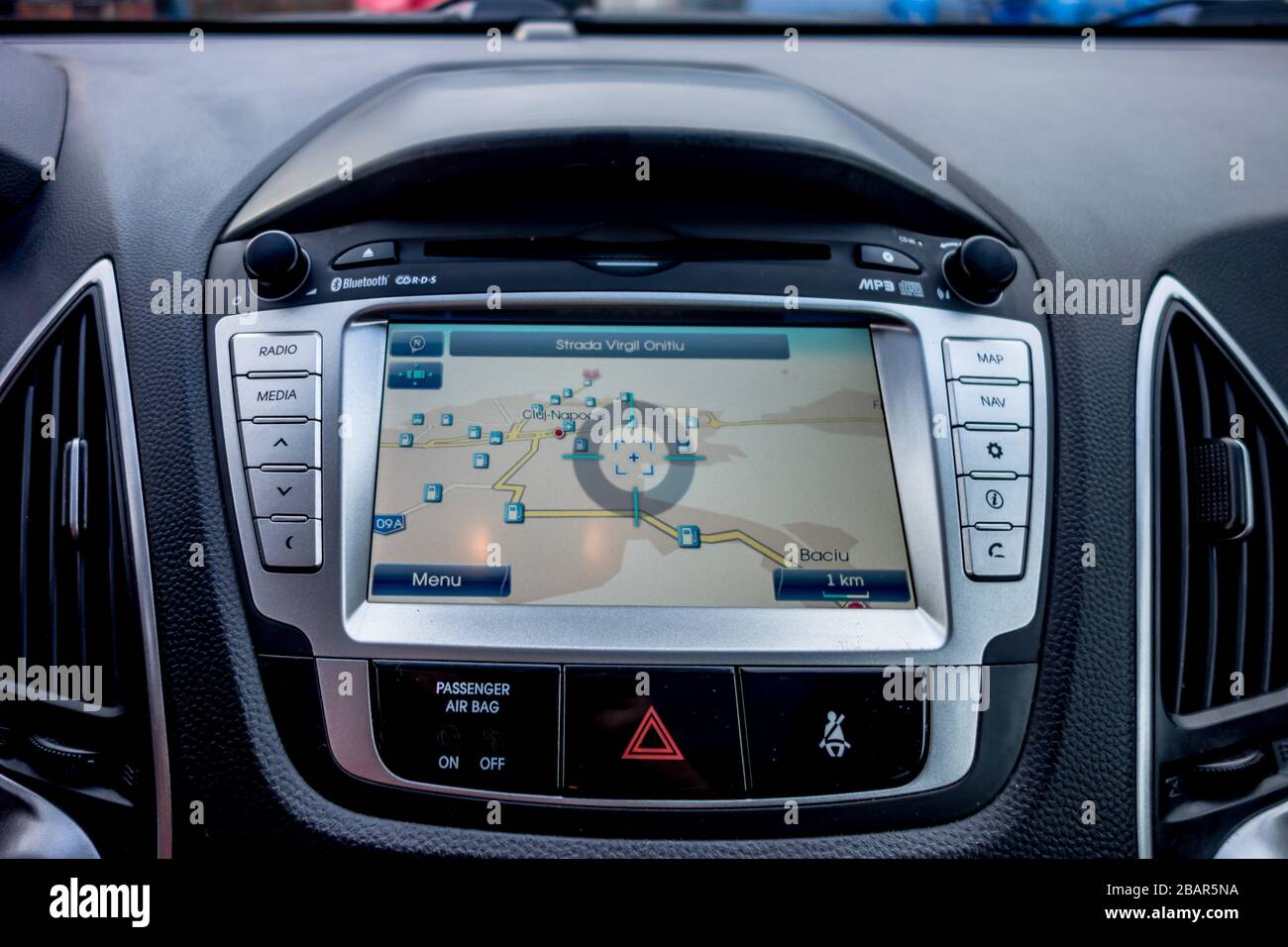 OEM navigation display unit inside dashboard,professional big display navigation unit with