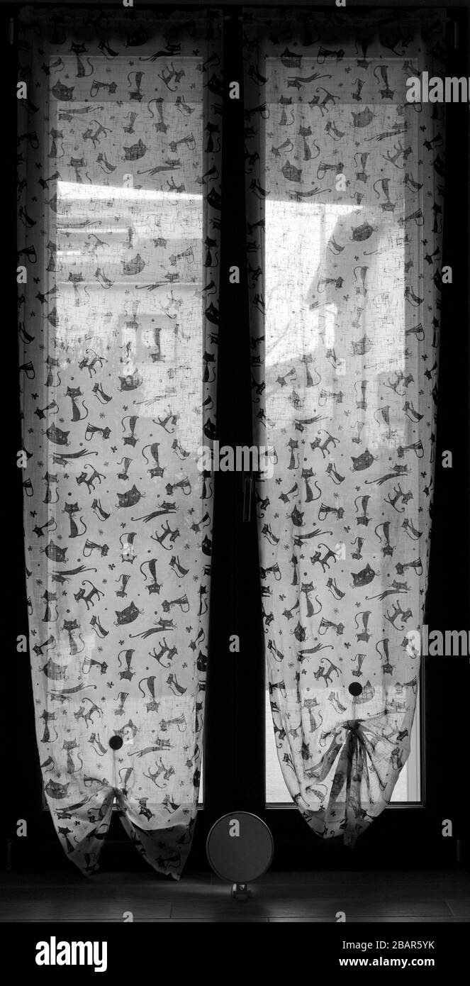 Small mirror on the floor near the bedroom window Stock Photo Alamy