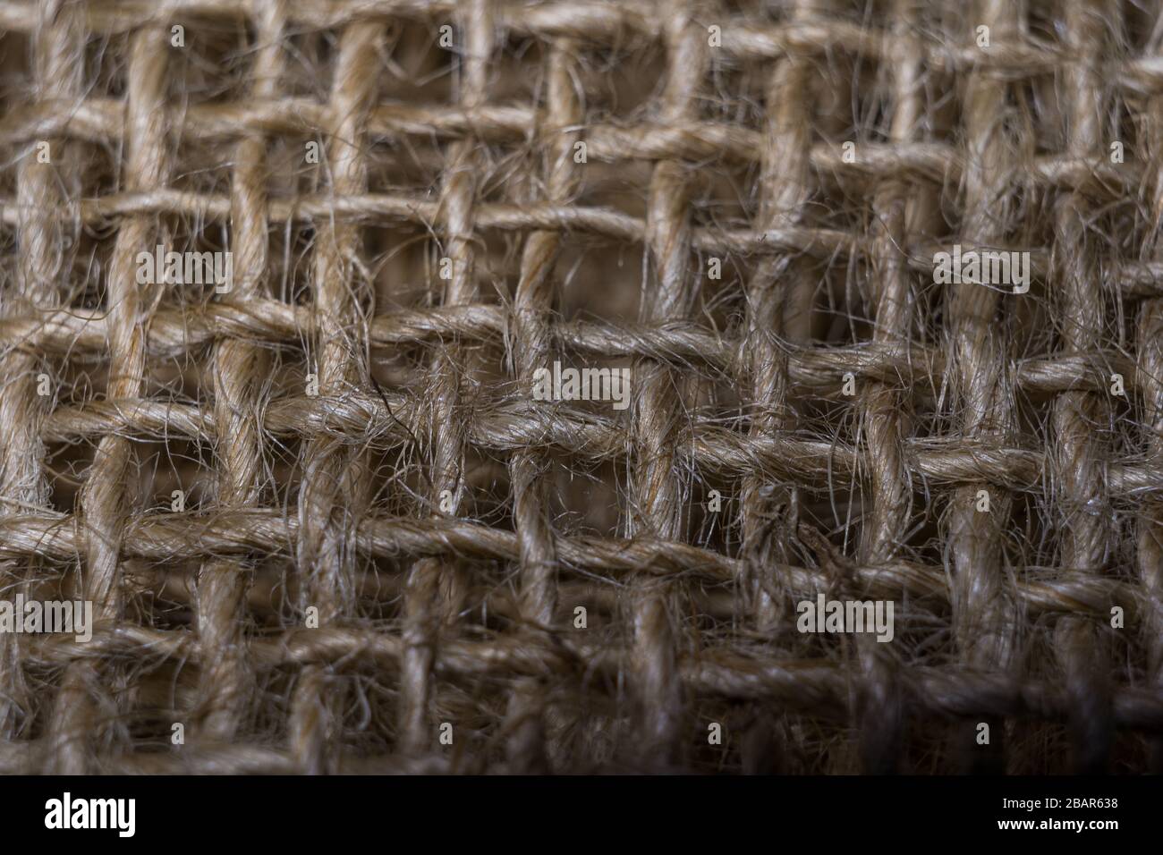 sackcloth, natural material for rustic decoration Stock Photo