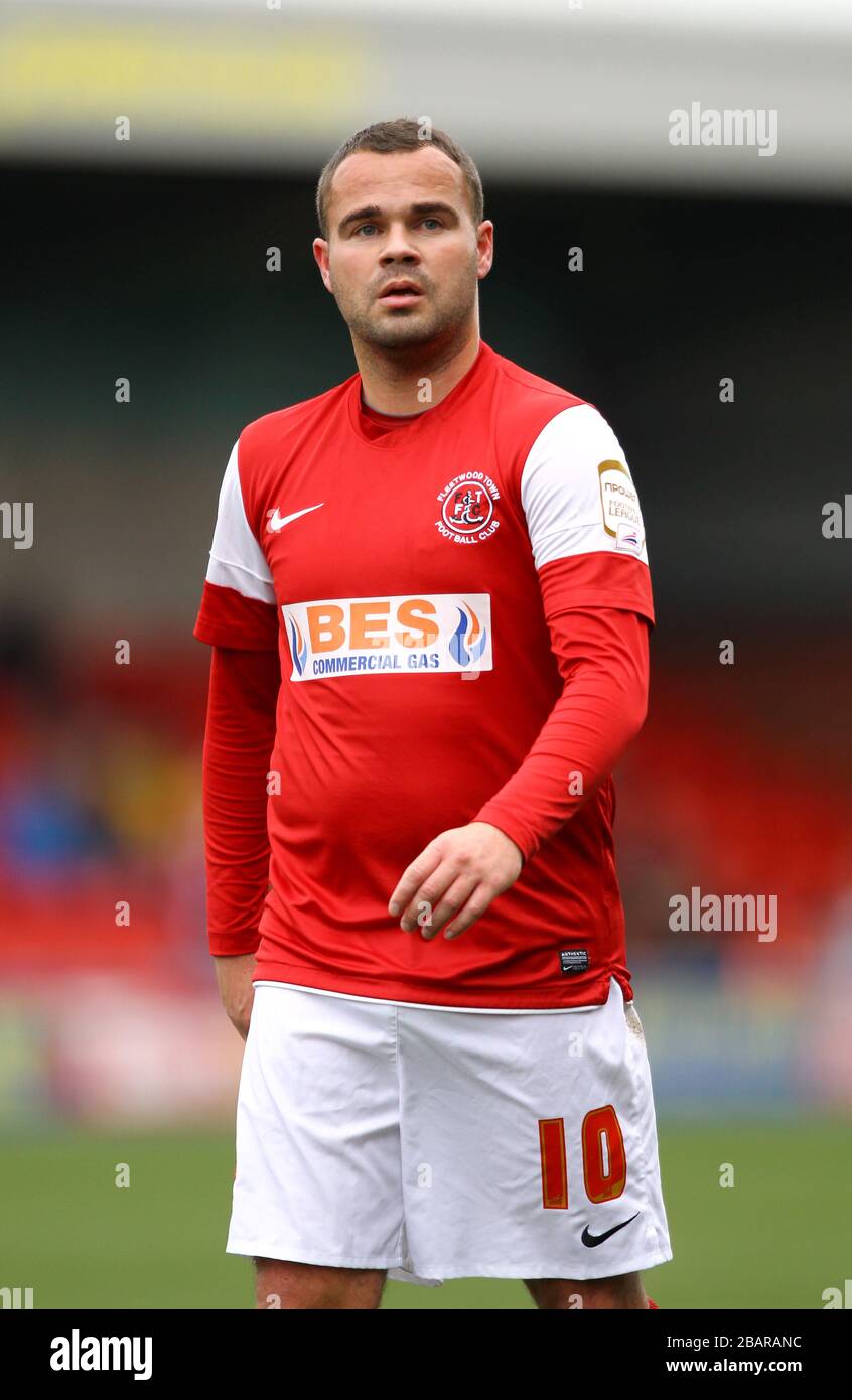 Lee Fowler, Fleetwood Town Stock Photo - Alamy