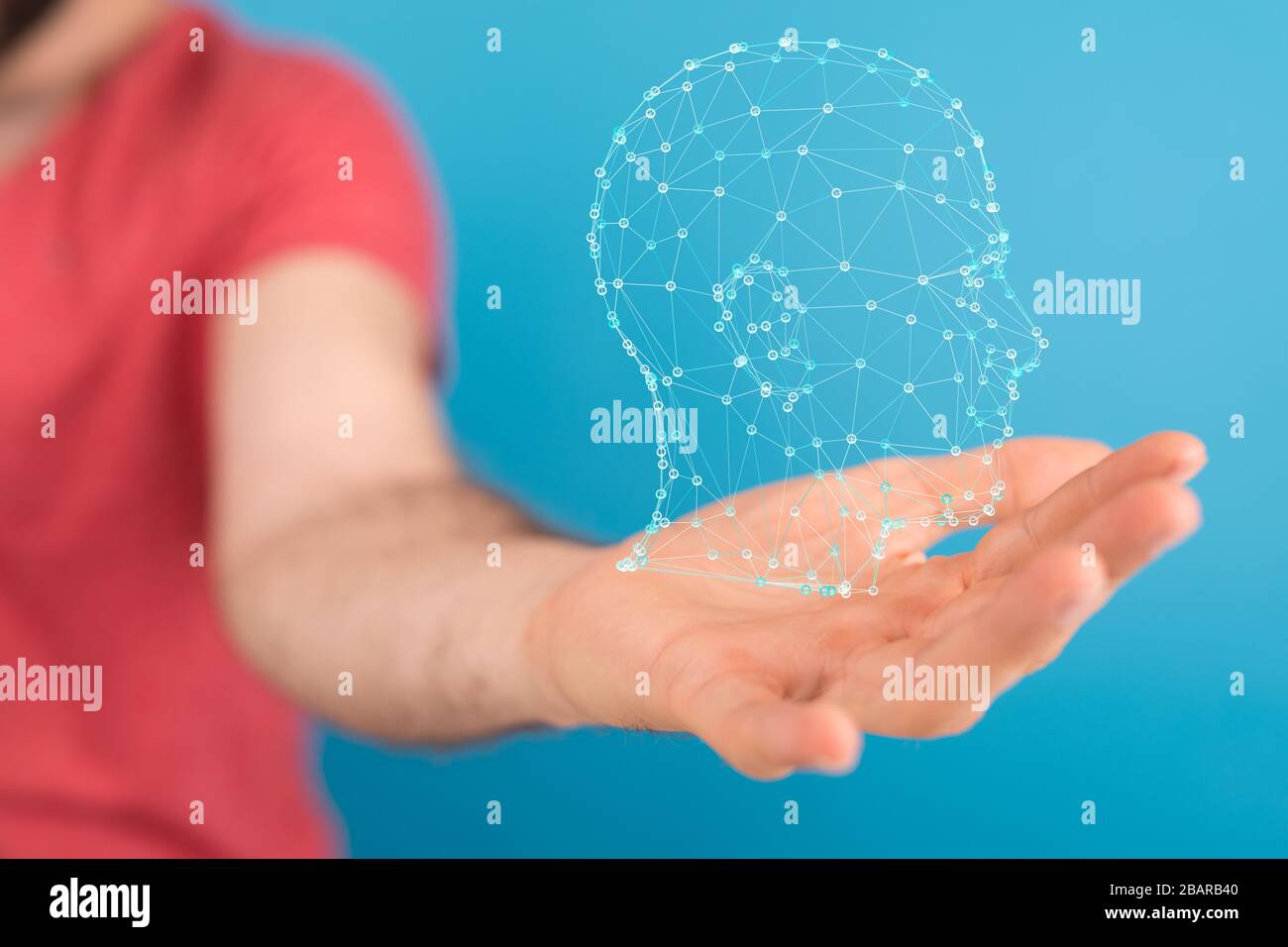 A Frame of Mind series. Composition of human face Stock Photo