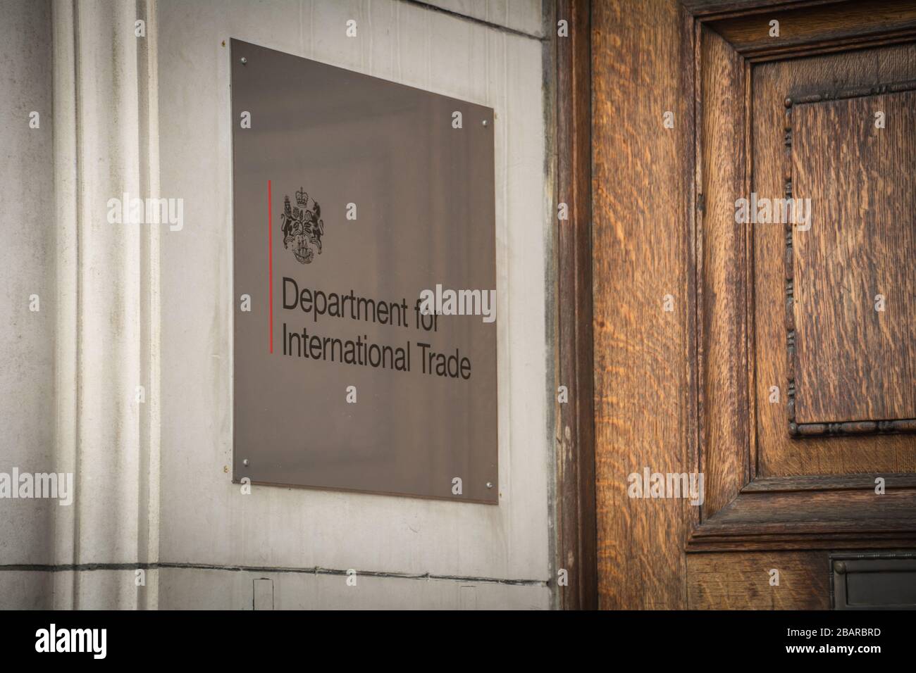 London- department For International Trade. UK government office in Westminster, London. Stock Photo