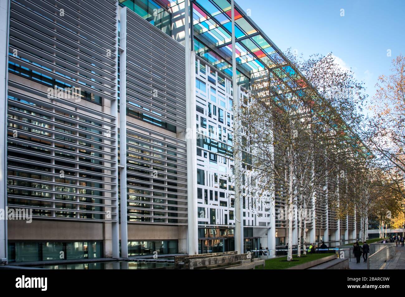 Home Office logo and crest by main entrance British government