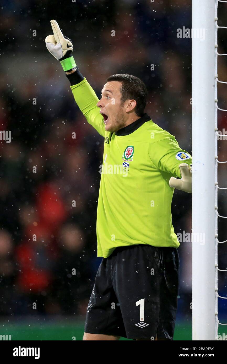 Lewis Price, Wales goalkeeper Stock Photo Alamy