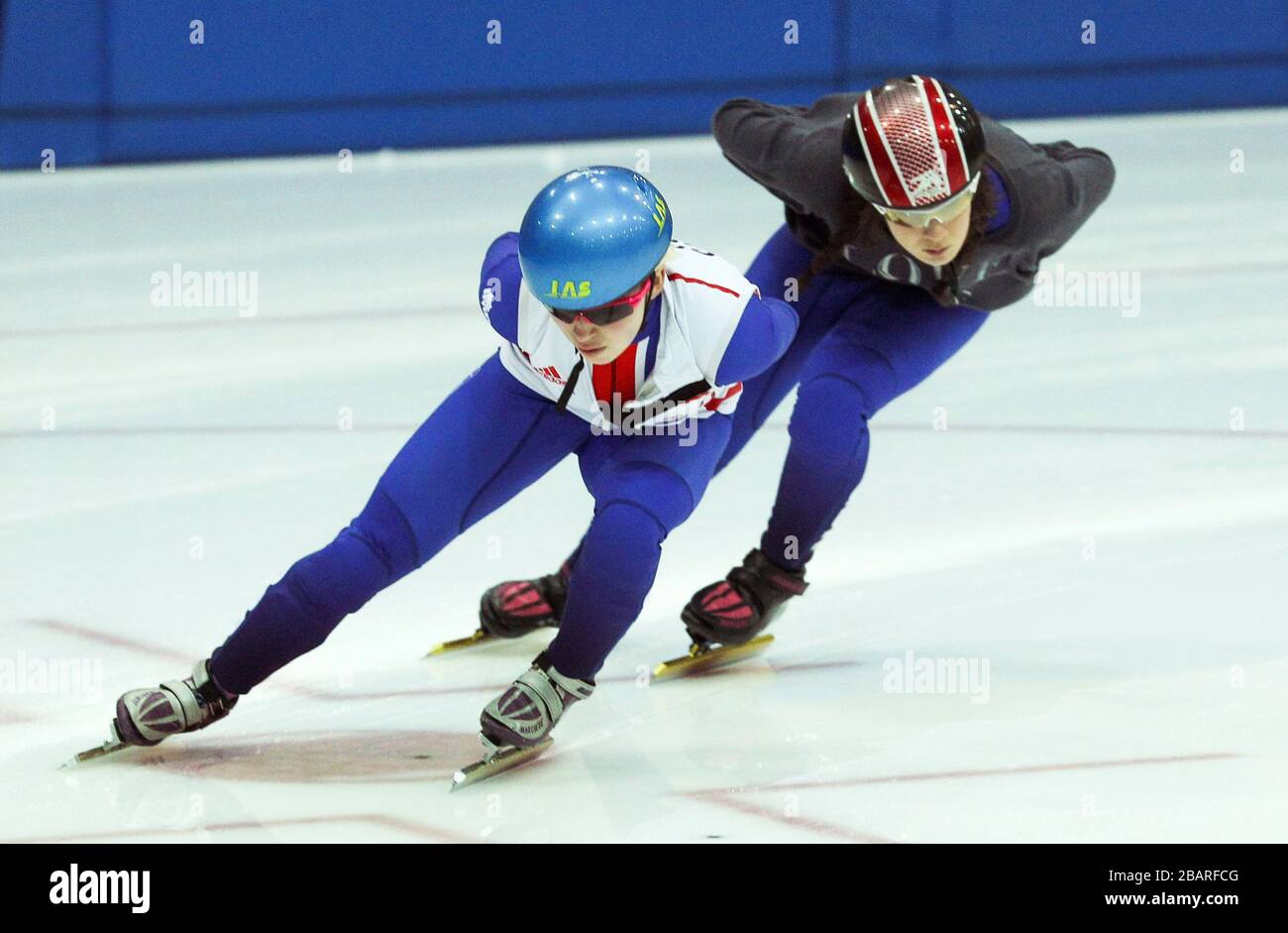 Great Britain's Kathryn Thomson (right) and Alex Stanley Stock Photo