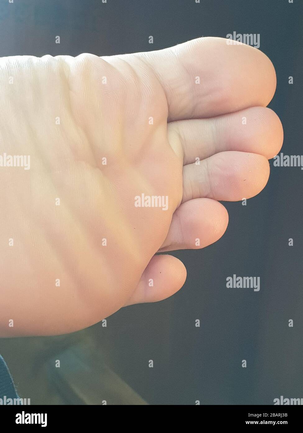 foot nails fingers and lower foot Stock Photo Alamy