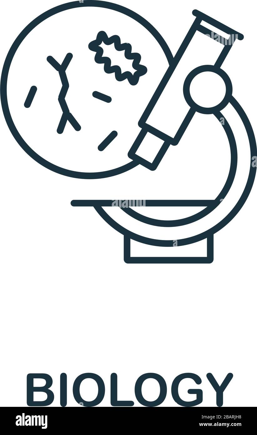 Biology icon from science collection. Simple line element Biology
