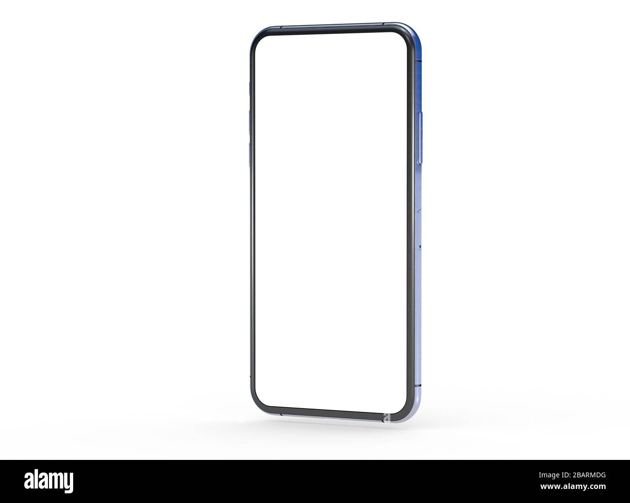 A smartphone digital isolated modern white background Stock Photo - Alamy