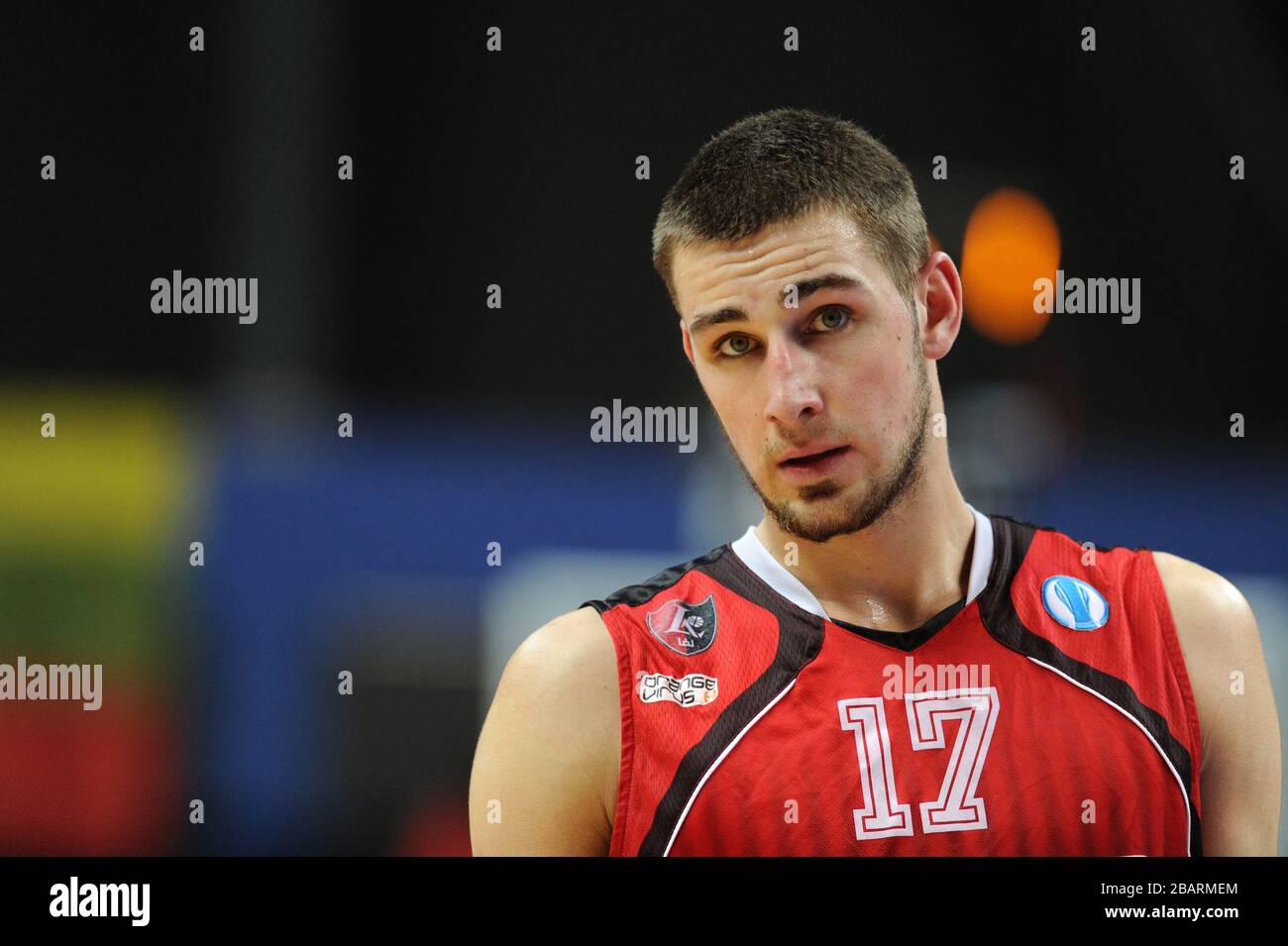 Lithuanian basketball player Jonas Valanciunas Stock Photo
