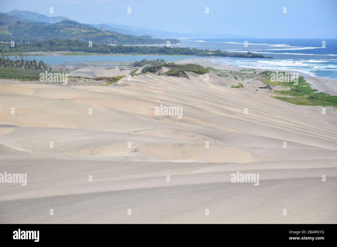 Sigatoka sand dunes on Viti Levu, Fiji Stock Photo