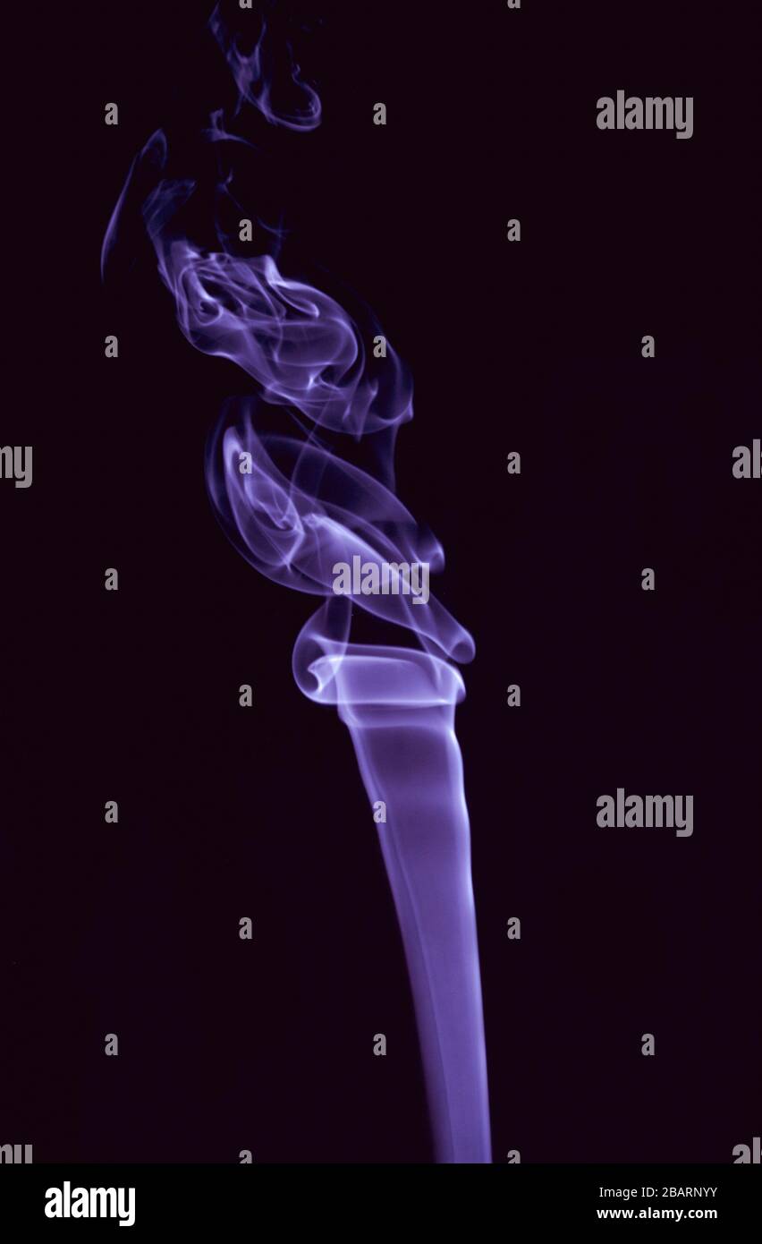 Abstract color smoke on black background Stock Photo - Alamy