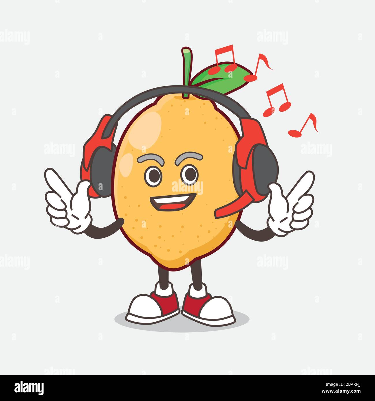 Yellow Lemon Fruit Mascot Character Vector Illustration Stock Vector