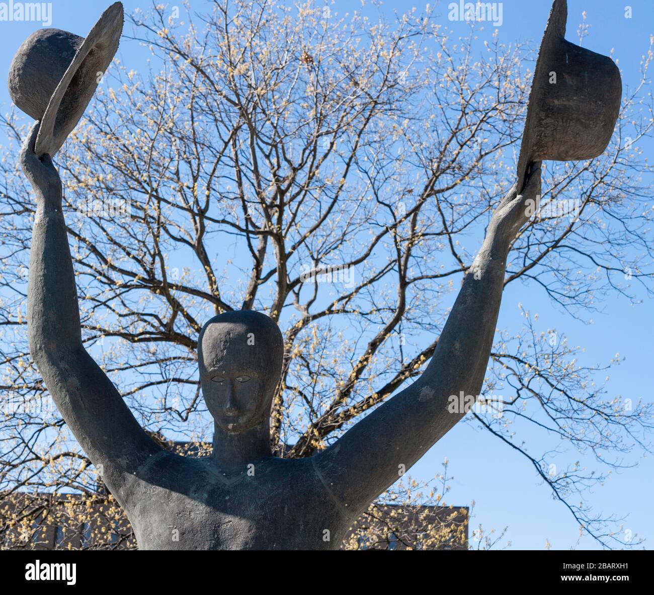 Detail of the NetherlandsCanada Liberation Monument The Man with Two