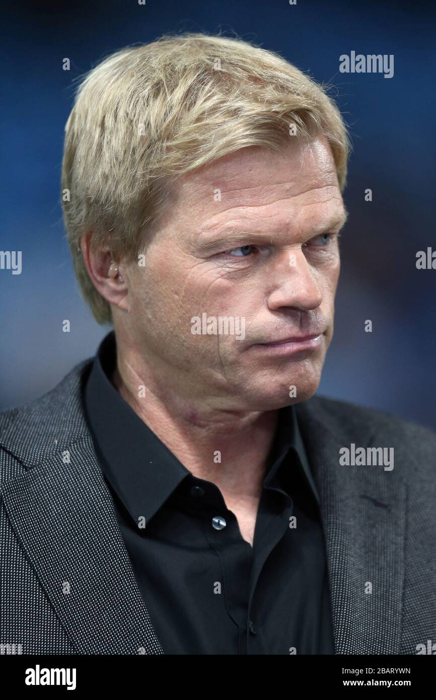 Former German goalkeeper Oliver Kahn is pictured before the game Stock Photo