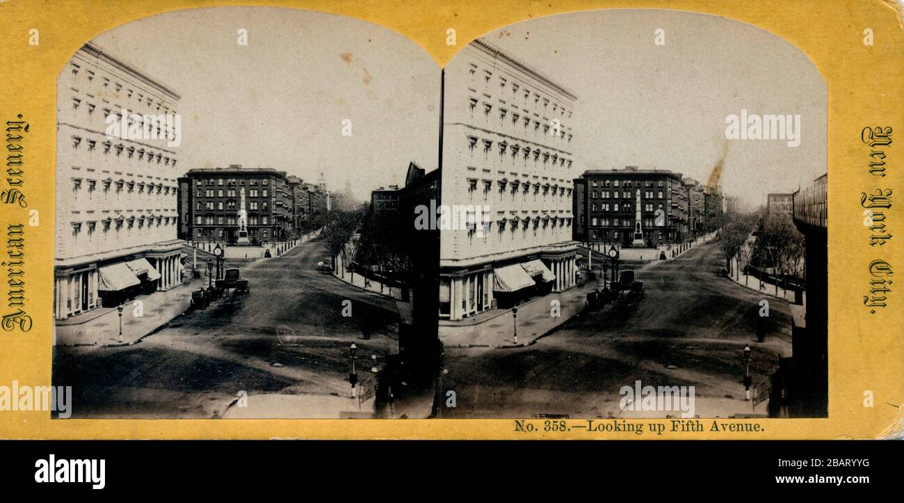 1800s new york fifth avenue hi-res stock photography and images