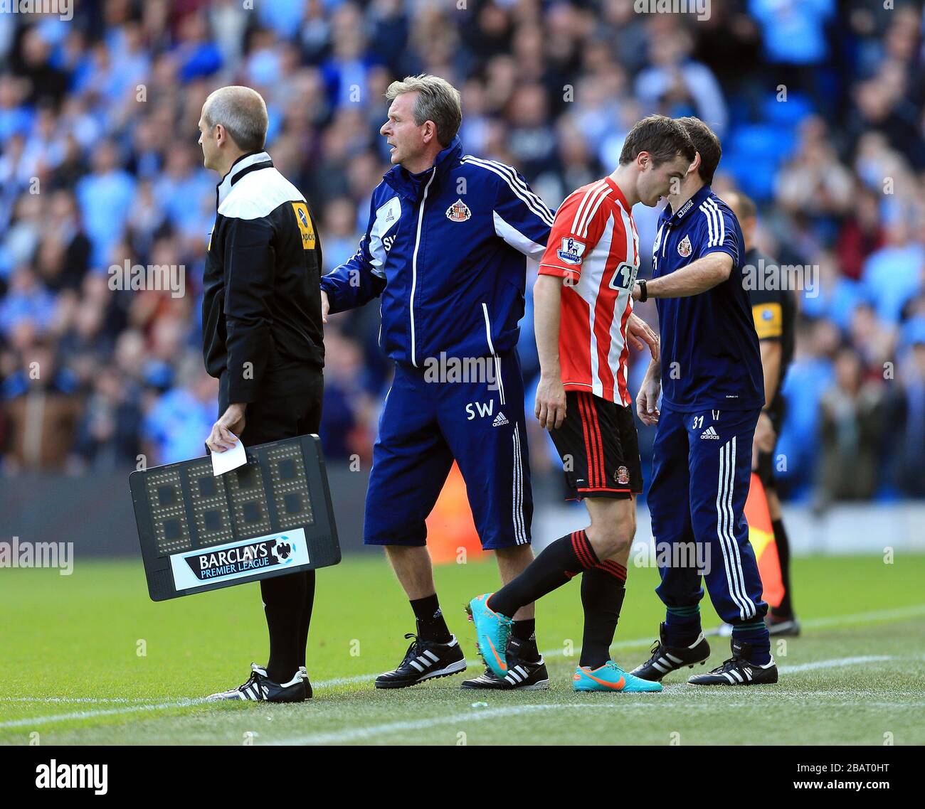 Sunderland's Andrew Johnson is substituted Stock Photo