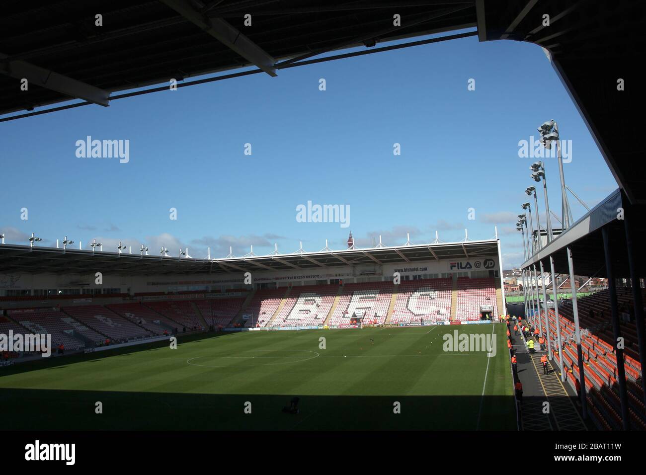 General view of inside Bloomfield Road Stock Photo
